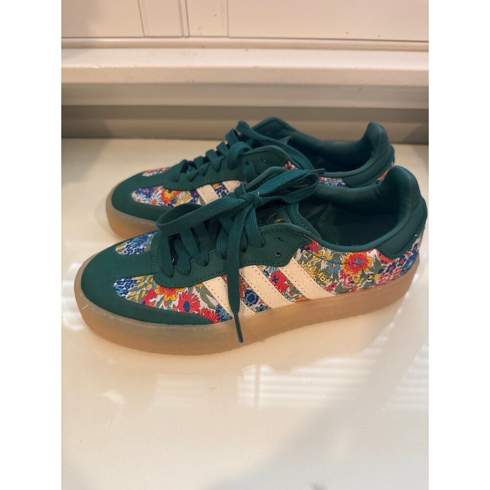 Adidas X LIBERTY london  green floral shoes NWOB - Picture 3 of 6